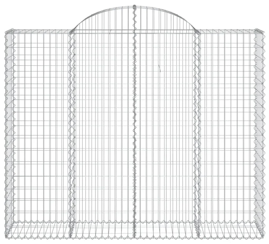 Cesti Gabbioni ad Arco 13 pz 200x50x160/180 cm Ferro Zincato