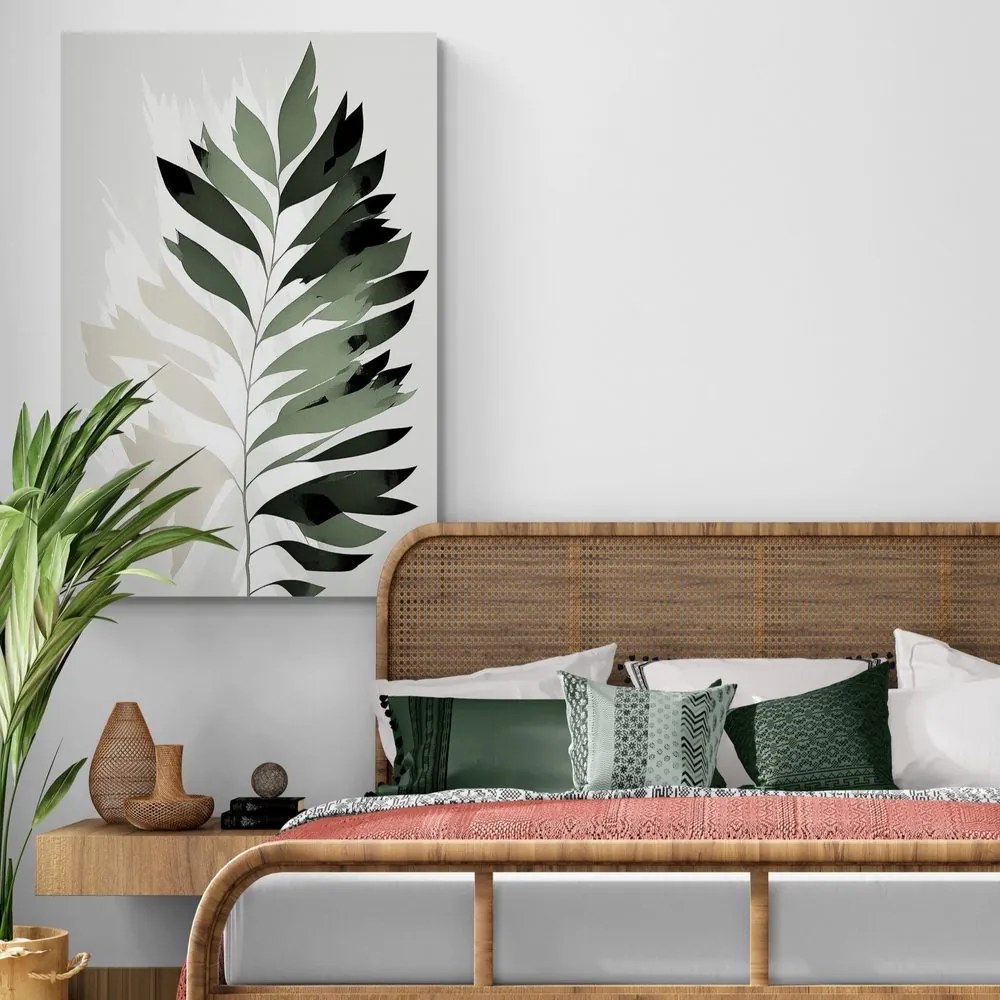 Quadro su tela – Felce minimalista