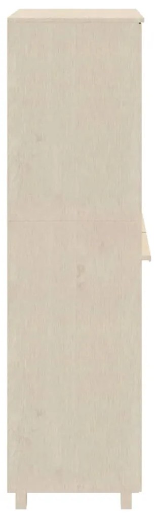 Armadio hamar miele 89x50x180 cm in legno massello di pino