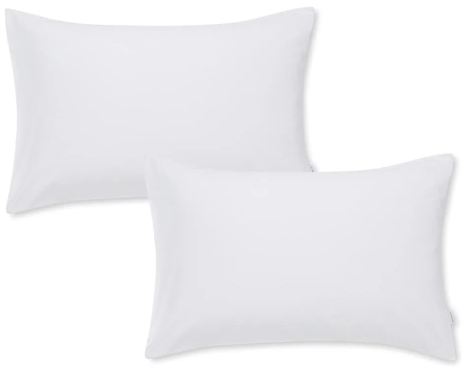 Set di 2 federe in cotone sateen bianco Standard, 50 x 75 cm Cotton Sateen - Bianca
