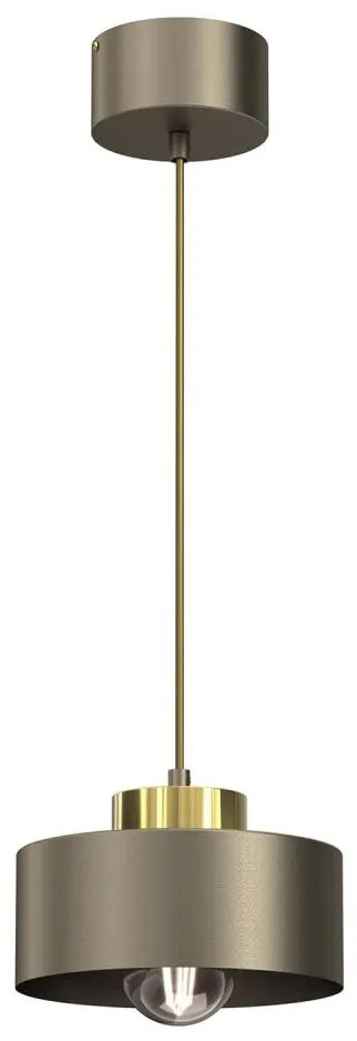 Lampadario a sospensione con filo MARTI 1xE27/15W/230V ottone/oro