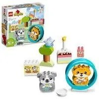 Lego duplo 10977 il mio primo cagnolino e gattino con suoni, set con gatto e cane giocattolo, giochi per bambini dai 18 mesi