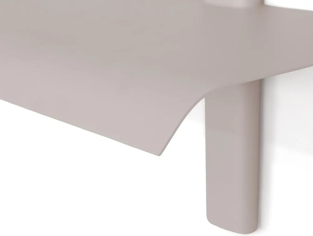 Mensola grigio tortora in metallo con ripiani multipli 60 cm Hola – Spinder Design