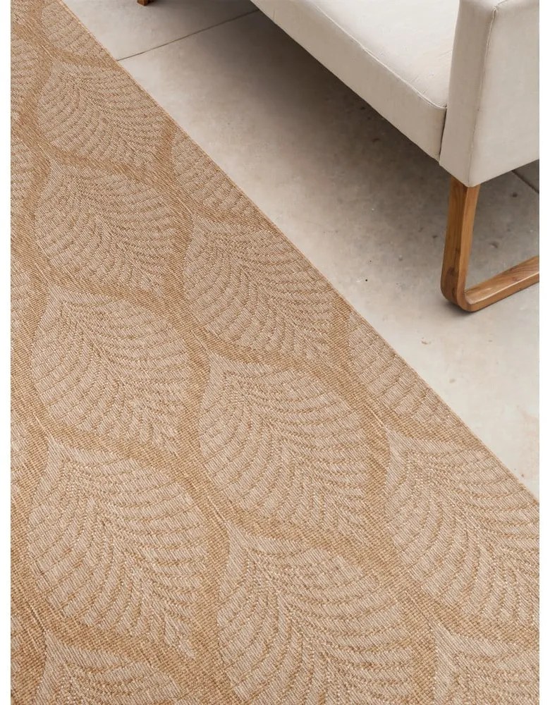 Passatoia da interno ed esterno beige/avorio 80x250 cm Duet Liora – NORTHRUGS