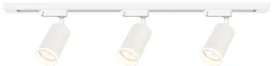 Faretto per sistema binario PIPE 3x GU10/10W/230V bianco
