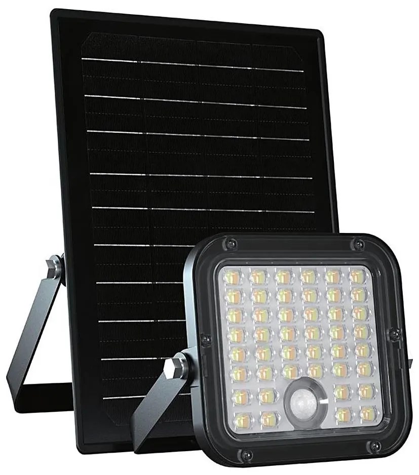 Faretto solare LED dimmerabile 10W 3,7V 4000/6000K IP65 con sensore + DO