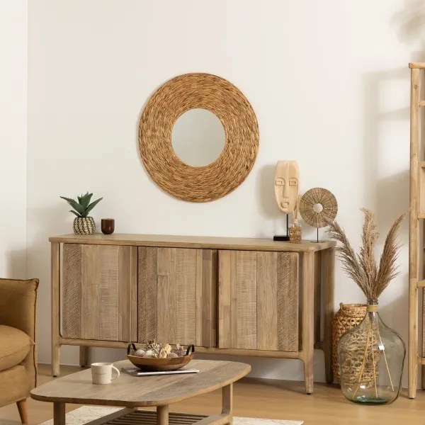 Atmosphera - Specchio da parete LORENA diametro 75 cm giacinto d'acqua