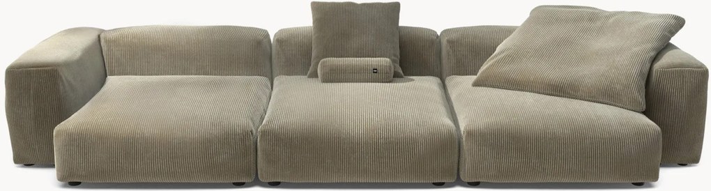 Divano componibile 4 posti in velluto a coste Vetsak