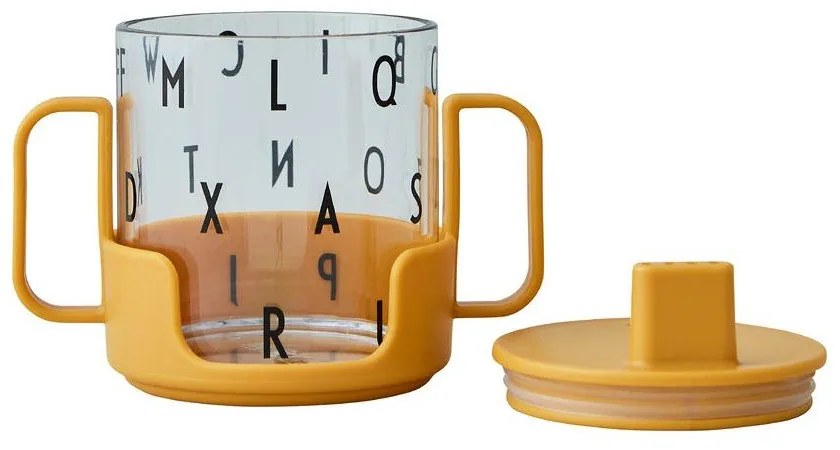 Tazza per bambini giallo senape Cresci con la tua tazza Grow with Your Cup - Design Letters