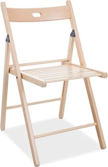 Sedia pieghevole in legno Smart II naturale - H 78 cm