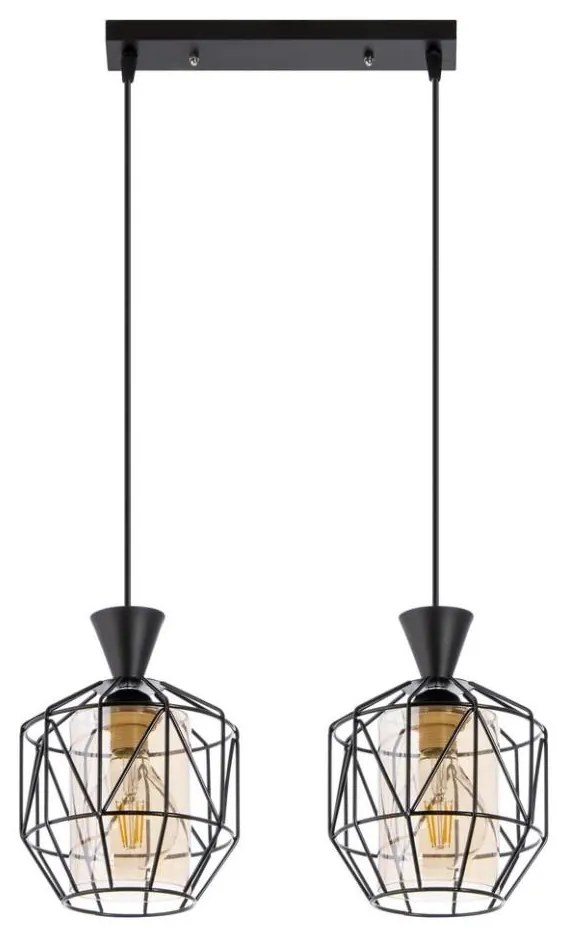 Lampadario a sospensione con filo 2xE27/60W/230V