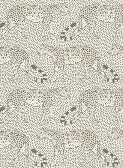 Tapete Leopard Walk von Cole & Son - White/ Black