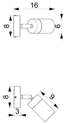 Faretto da parete JOKER 1xGU10/25W/230V verde/oro