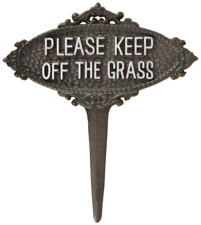 Spina da giardino in metallo Please Keep off the Grass - Esschert Design