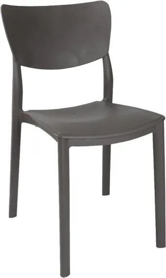 Sedia impilabile per interni ed esterni LIBRA Antracite 2 sedie