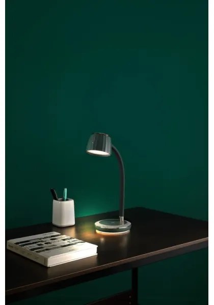 Immax NEO 08996L - Lampada da tavolo LED dimmerabile con un ricarica wireless PERLA LED/6W/230V