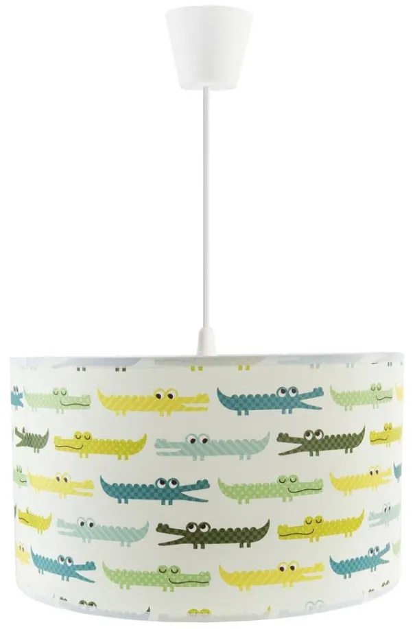 Lampadario a sospensione per bambini CROCODILES 1xE27/60W/230V