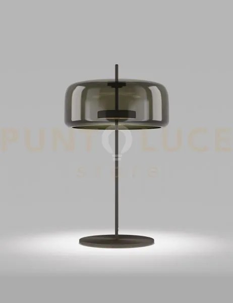 Jube lampada da tavolo g verde antico trasparente nero opaco 2 l341...