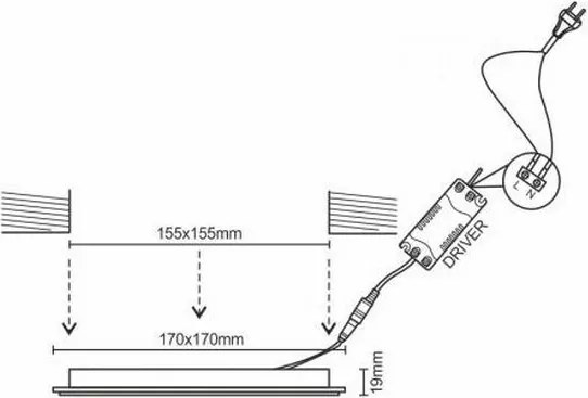 Lampada LED da incasso LED/12W/230V