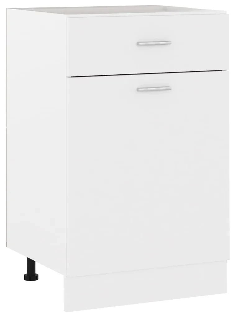 Armadio con cassetto bianco 50x46x81,5 cm in legno multistrato