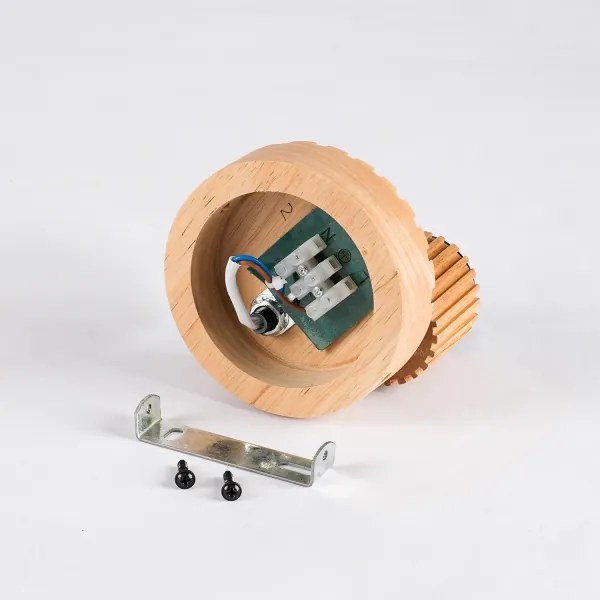 Brilagi - Faretto da parete HYGGE 1xE14/15W/230V legno/fumé