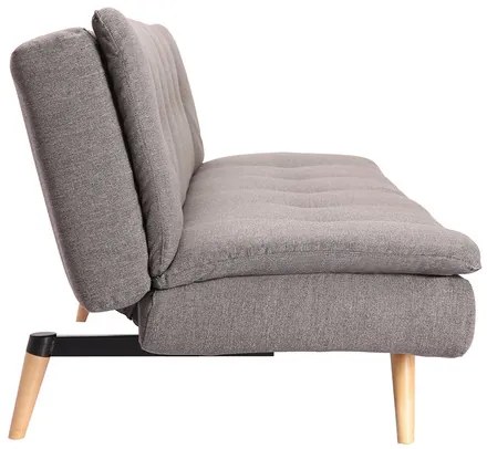 Divano convertibile design scandinavo 3 posti grigio scuro SENSO