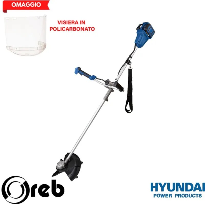 Hyundai - 25230 Decespugliatore Brushless a doppia impugnatura 40 v senza batterie
