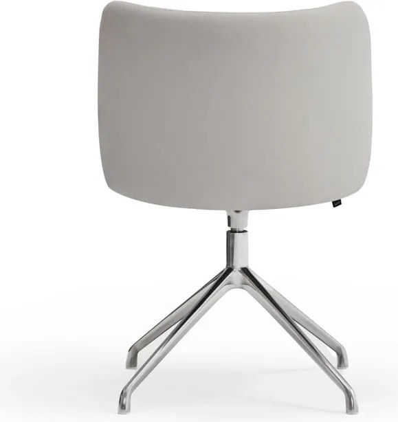 Sedia da pranzo grigio chiaro in imbottito Mogi – Teulat