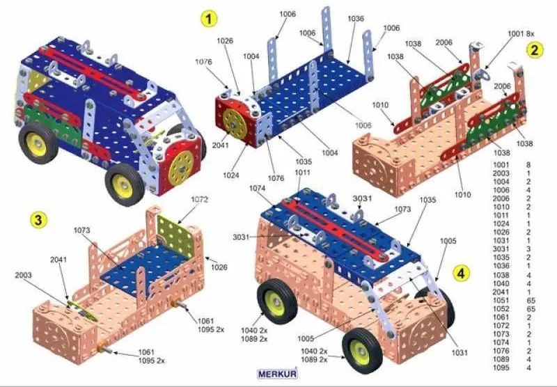 Merkur - Set grande 3 - 307 pz