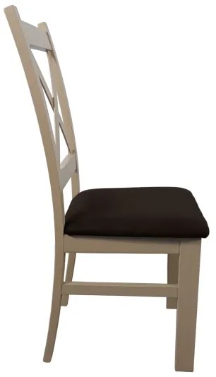 Sedia da pranzo NATE quercia sonoma/marrone scuro