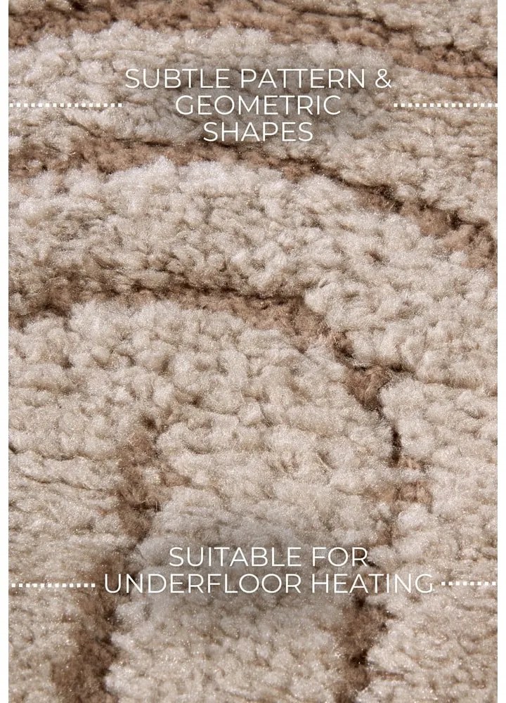 Tappeto rotondo grigio tortora ø 160 cm Panglao New York Taupe – Elle Decoration