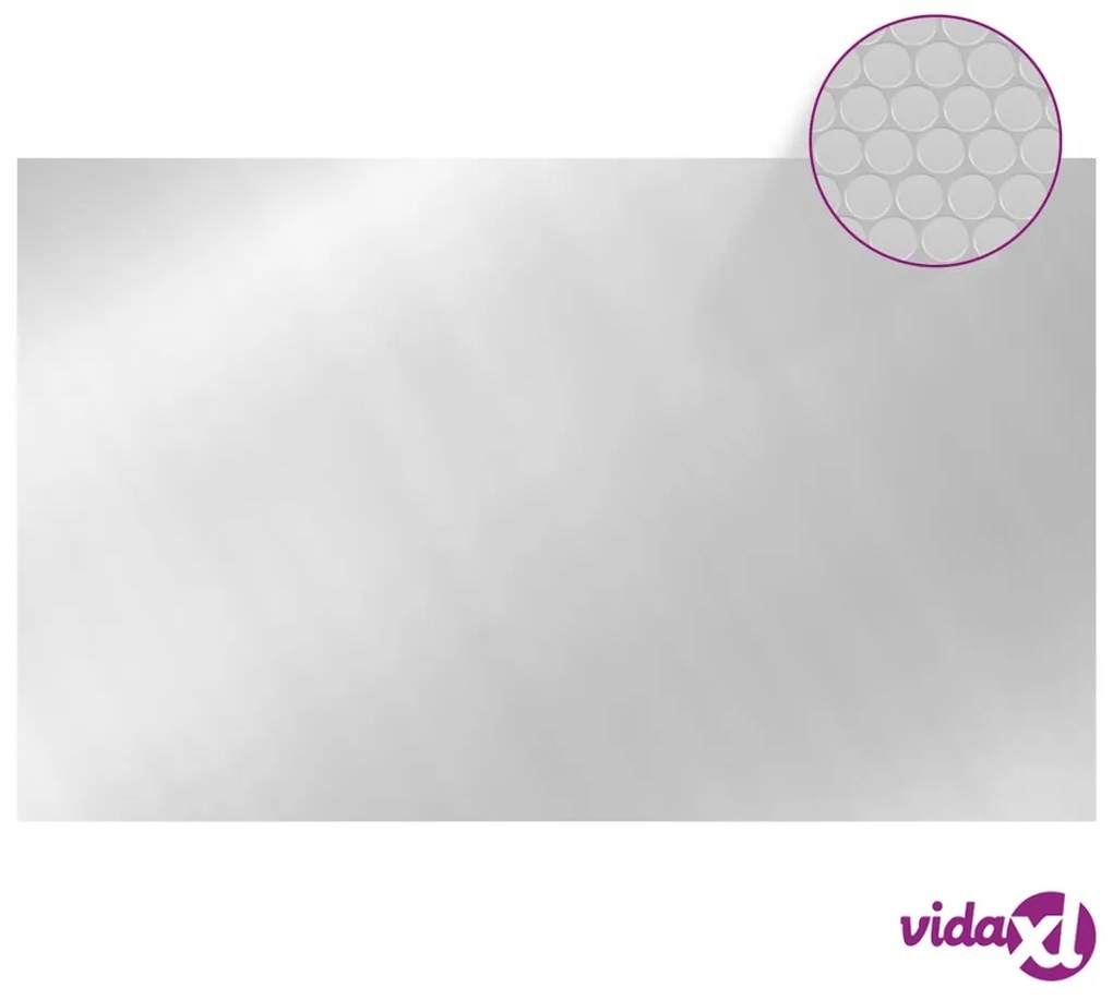 vidaXL Copertura per Piscina Argento 260x160 cm PE