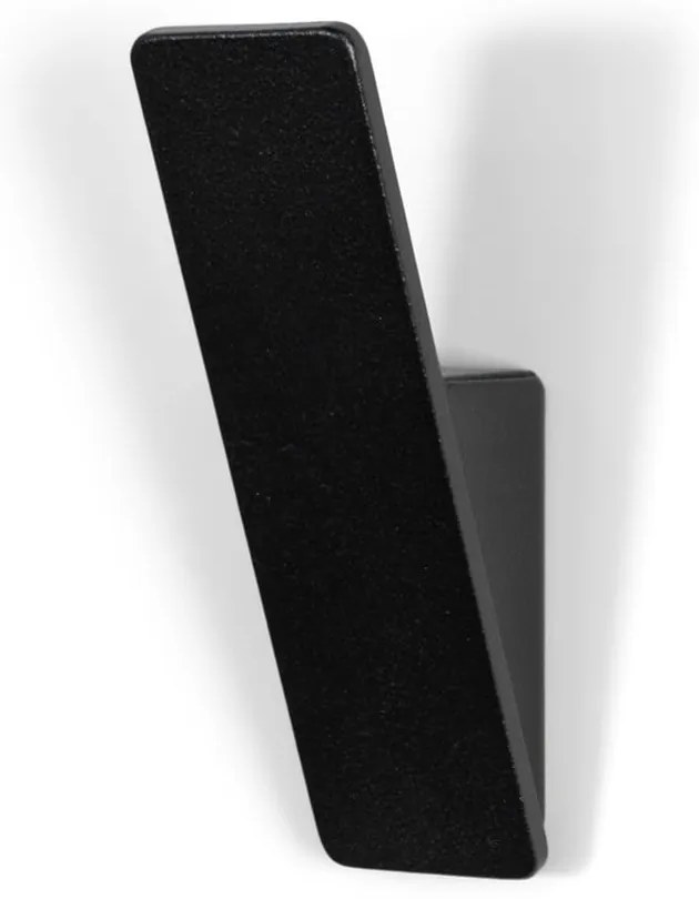 Gancio da parete nero in acciaio Angle – Spinder Design