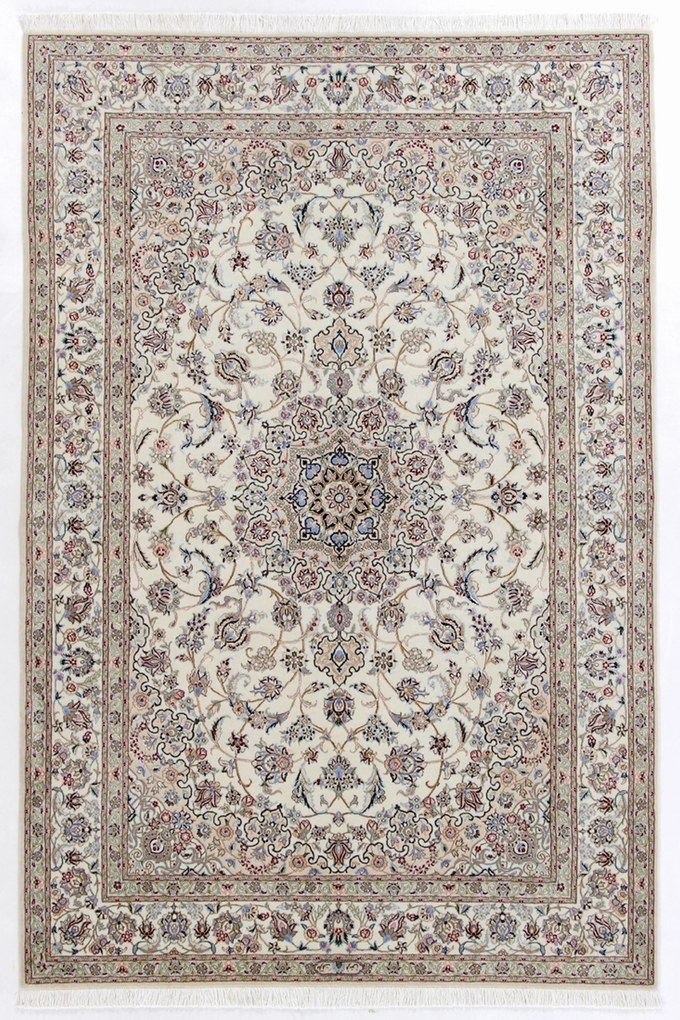 Nain Tappeto 220x140 (Iran) Annodato A Mano