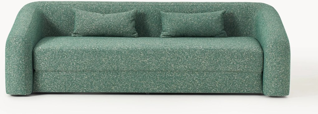 Divano letto 3 posti in bouclé Eliot