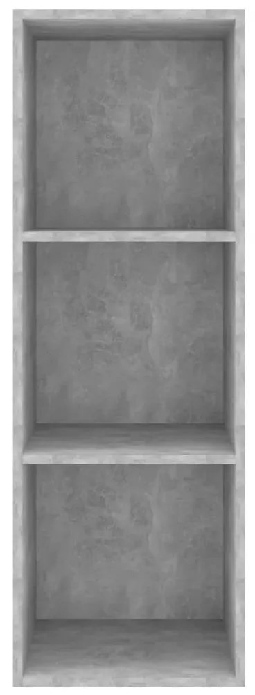 Mobile TV a Parete Grigio Cemento 37x37x107cm Legno Multistrato