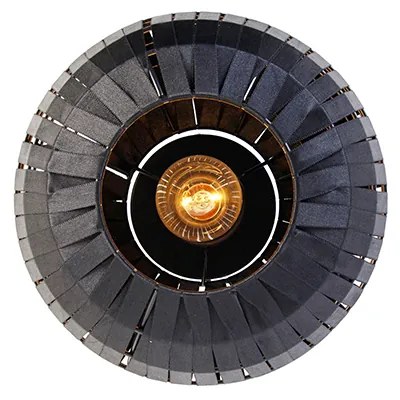 Plafoniera moderna nera 26 cm - Zoë