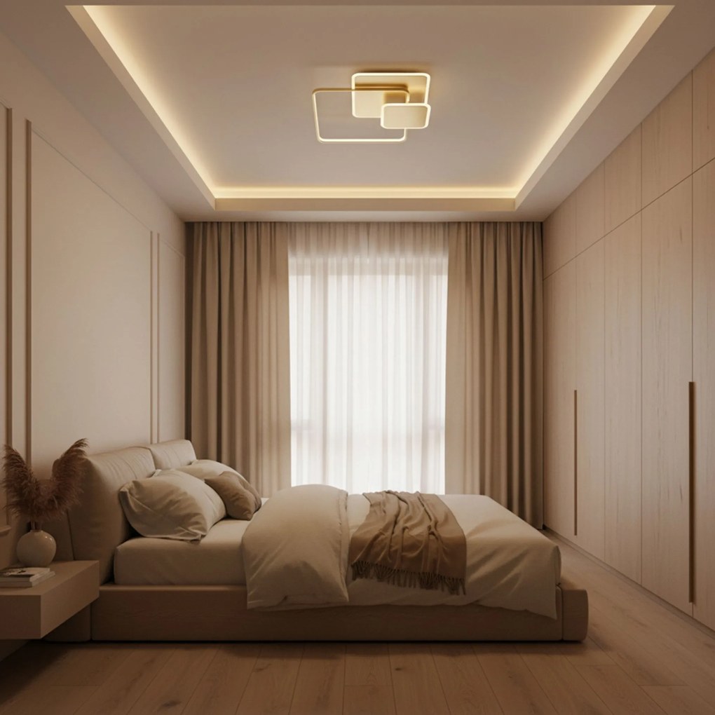 Lampada da soffitto APP1713-C GOLD LED