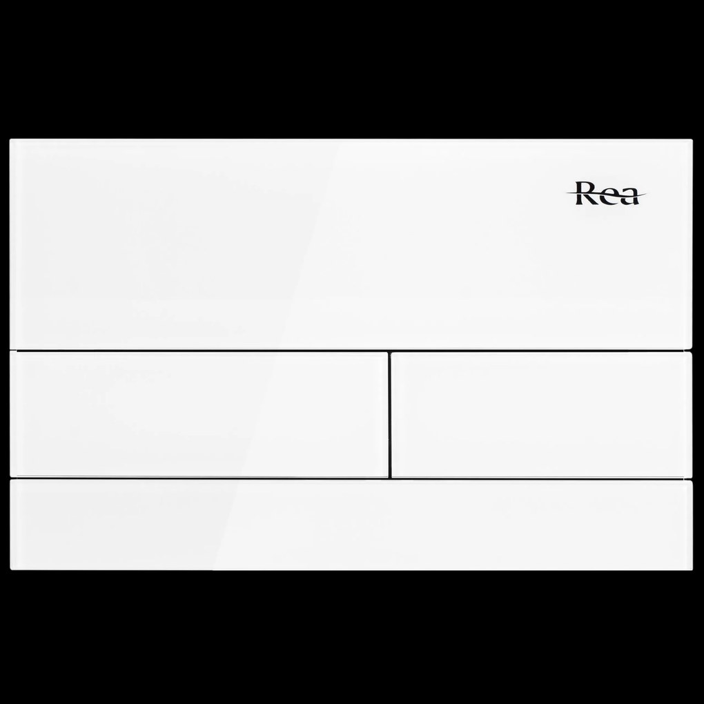 Pulsante per supporto set da incasso WC K011A-Q Rea T White Glass