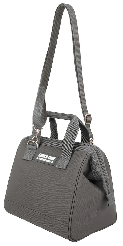 Borsa porta pranzo termica grigio 9 L con tracolla