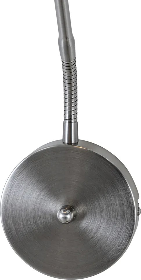 Lampada da parete moderna in acciaio con LED - Eva