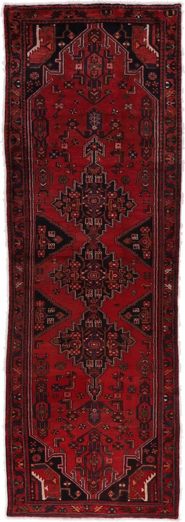 Hamedan Tappeto 110 x 310 (Iran) Annodato A Mano
