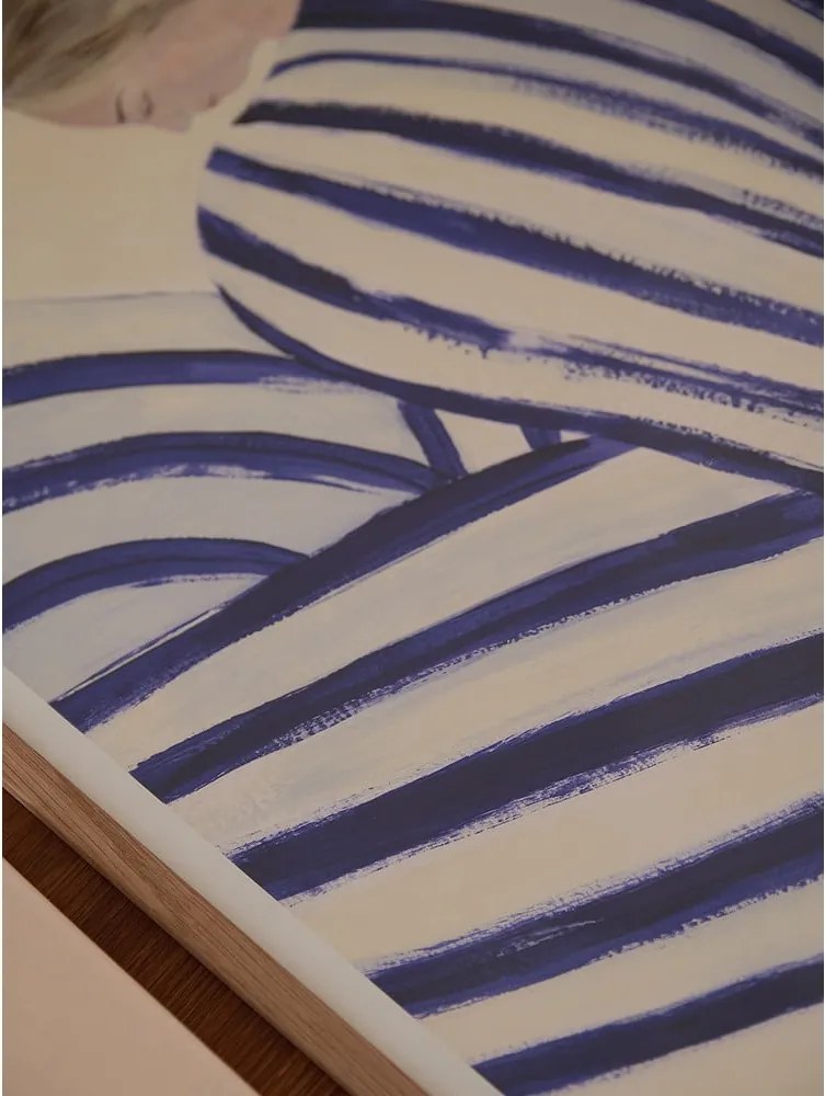 Poster 30x40 cm Blue Stripe at Concorde – Sofia Lind – The Poster Club