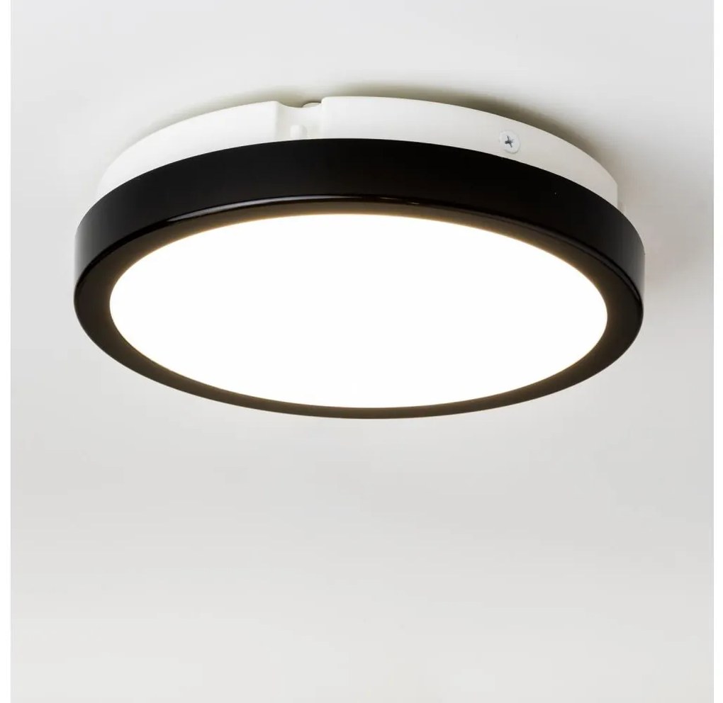 Brilagi - Plafoniera LED da bagno PERA LED/18W/230V diametro 22 cm IP65 nero