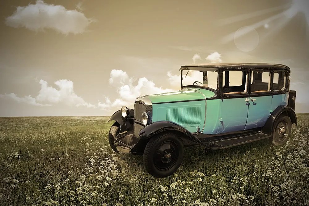 Carta da parati autoadesiva – Auto retrò