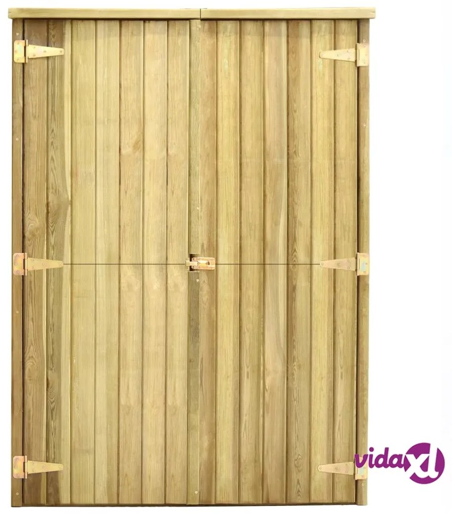 vidaXL Rimessa Attrezzi da Giardino 123x50x171cm in Pino Impregnato
