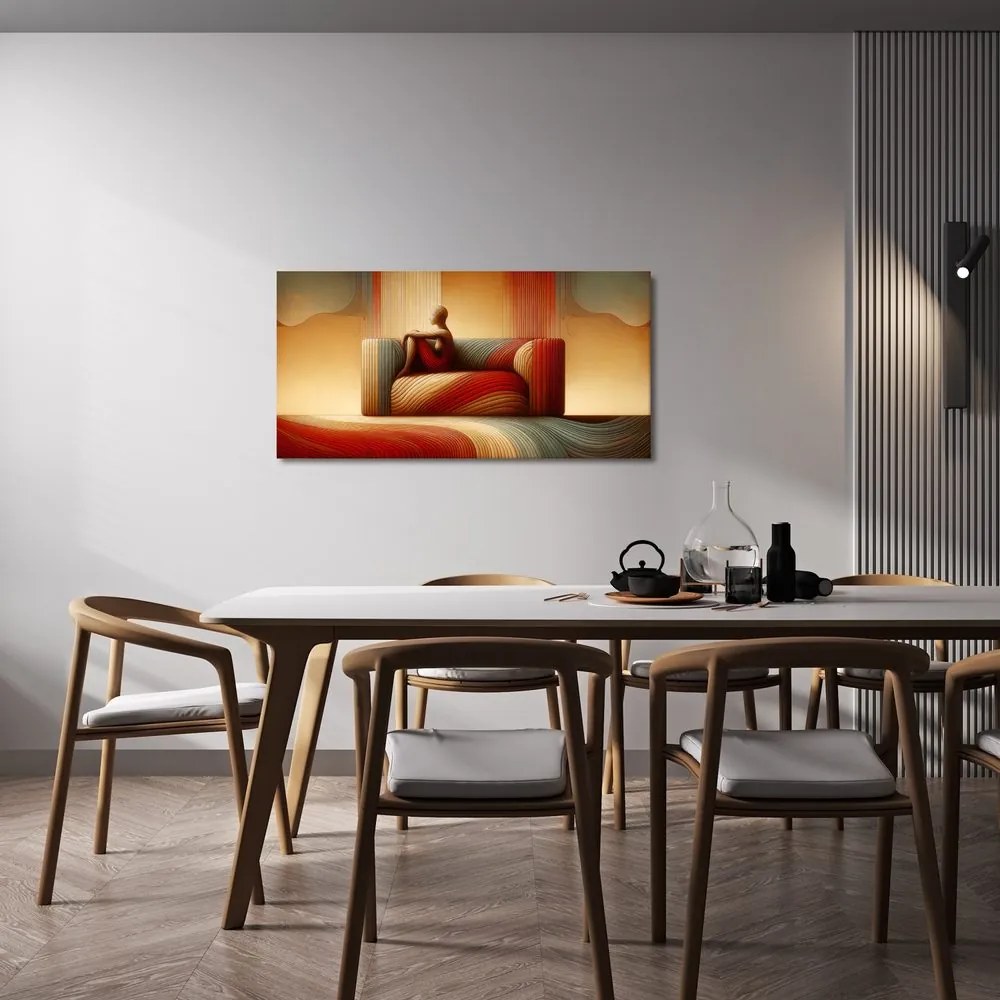 Quadro su tela – Armonia astratta di linee