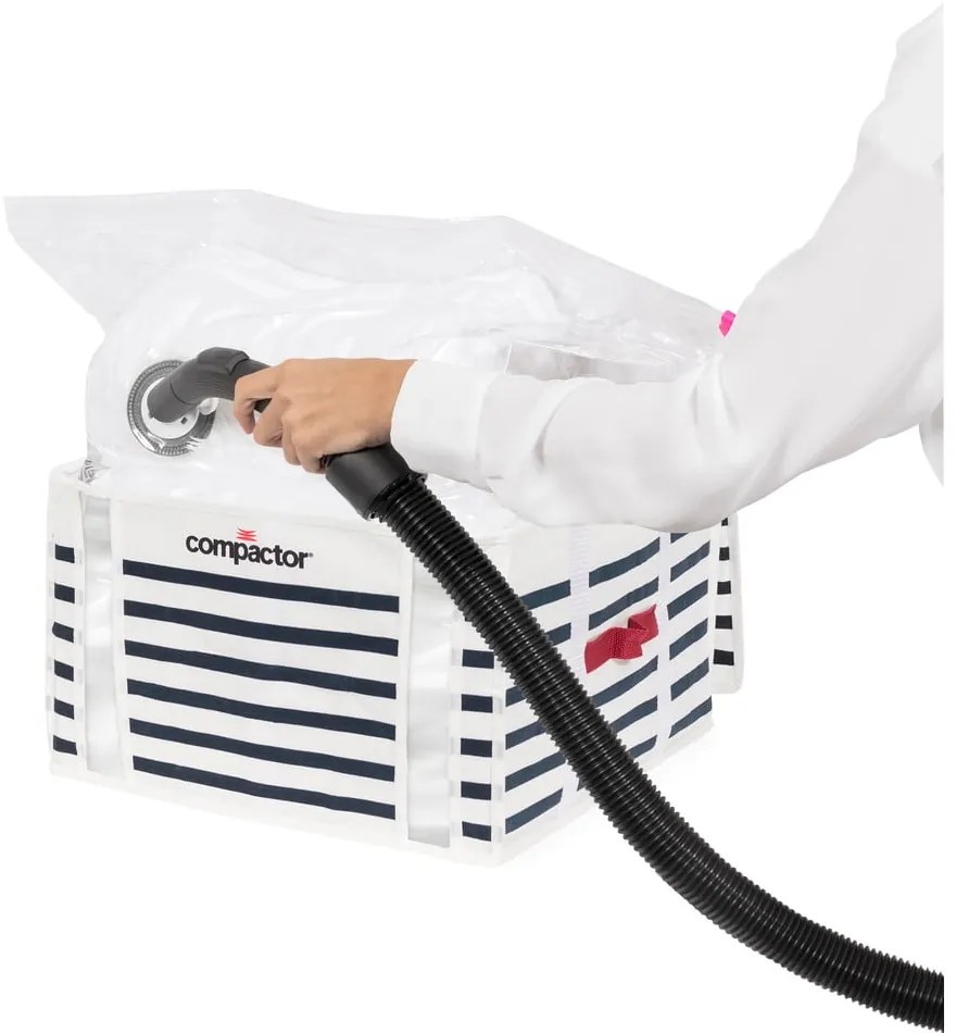 Scatola per abiti Medium Mariniere 3D Vacuum Bag, 125 l - Compactor