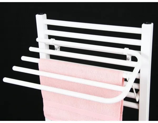 Aqualine - Portasciugamani per elemento riscaldante 50 cm bianco