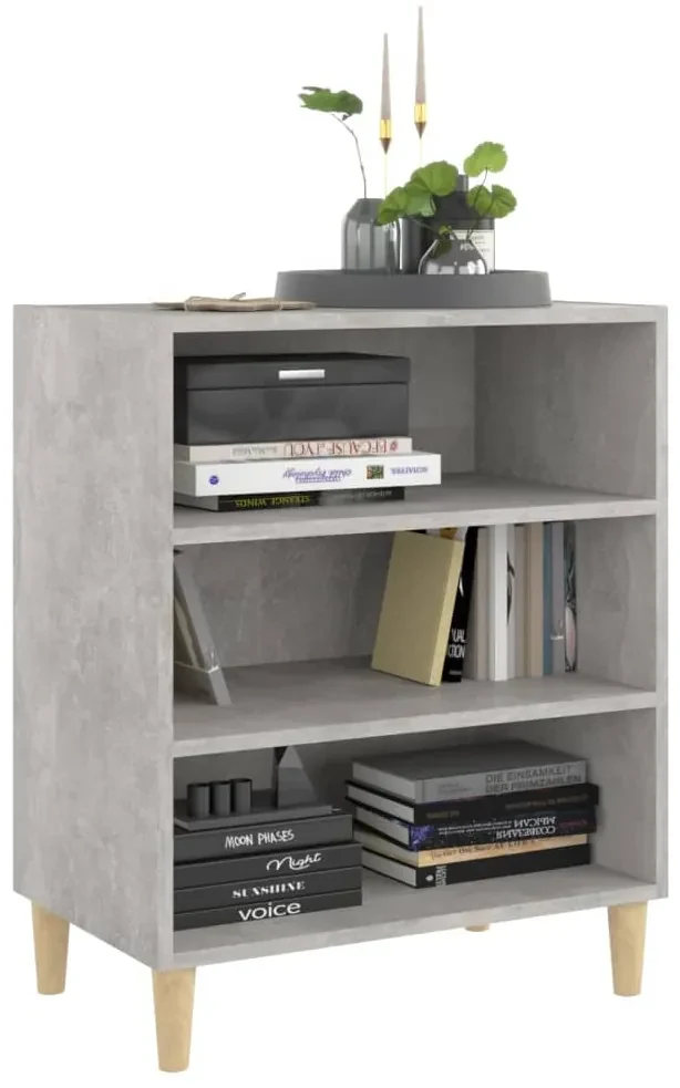 Credenza grigio cemento 57x35x70 cm in truciolato